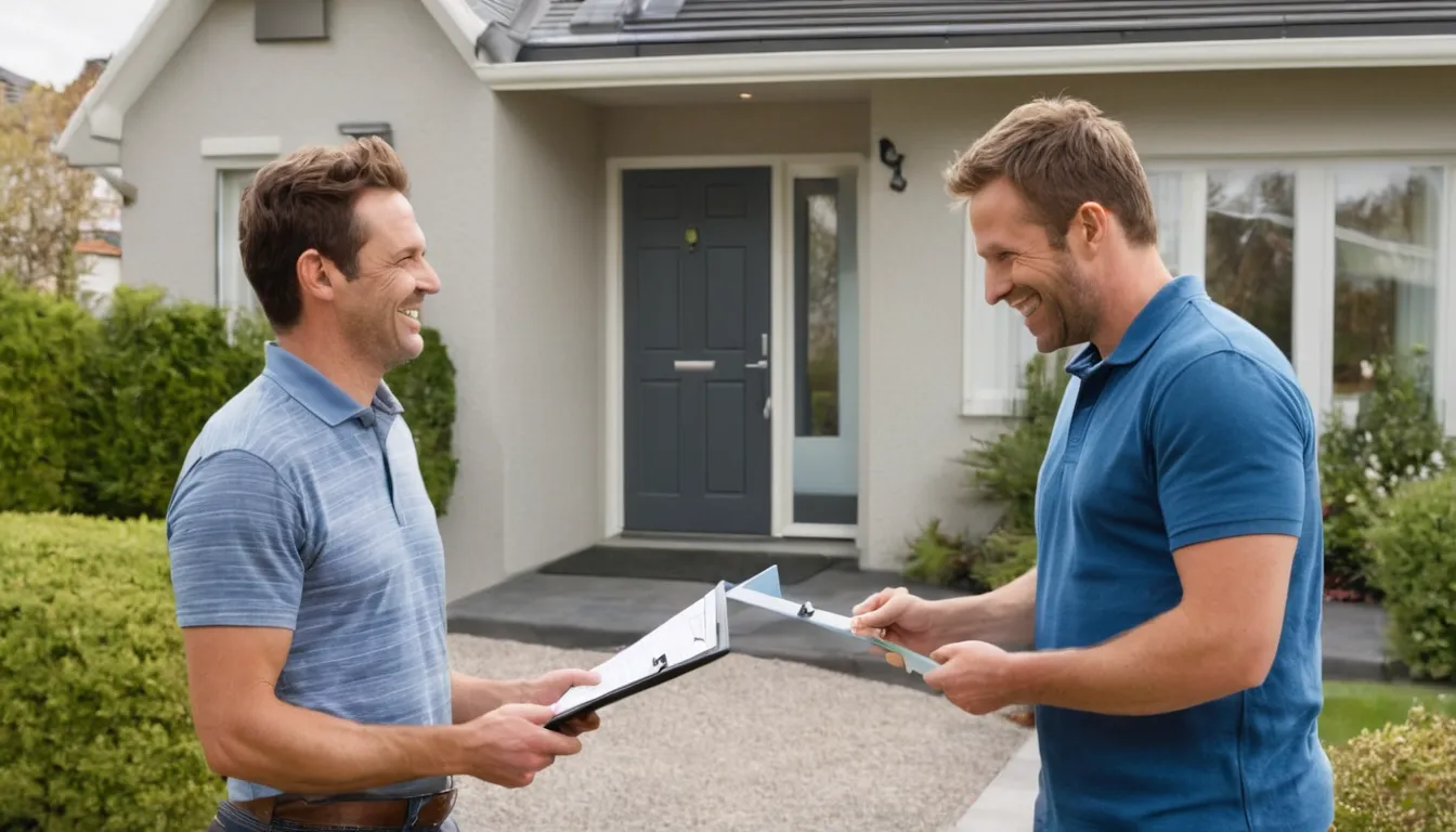 Homeowner reviewing window options with a local provider in the Plant City area
